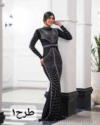 پیراهن ماکسی مجلسی بغل اور مدل لعیا