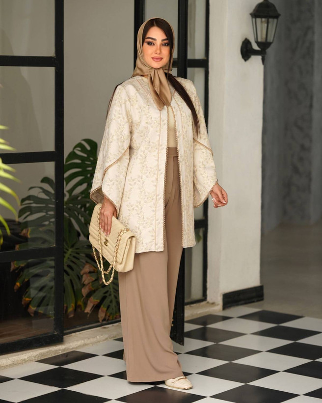 کت ژاکارد ترک نقش برجسته