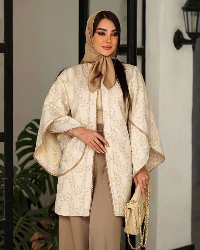 کت ژاکارد ترک نقش برجسته
