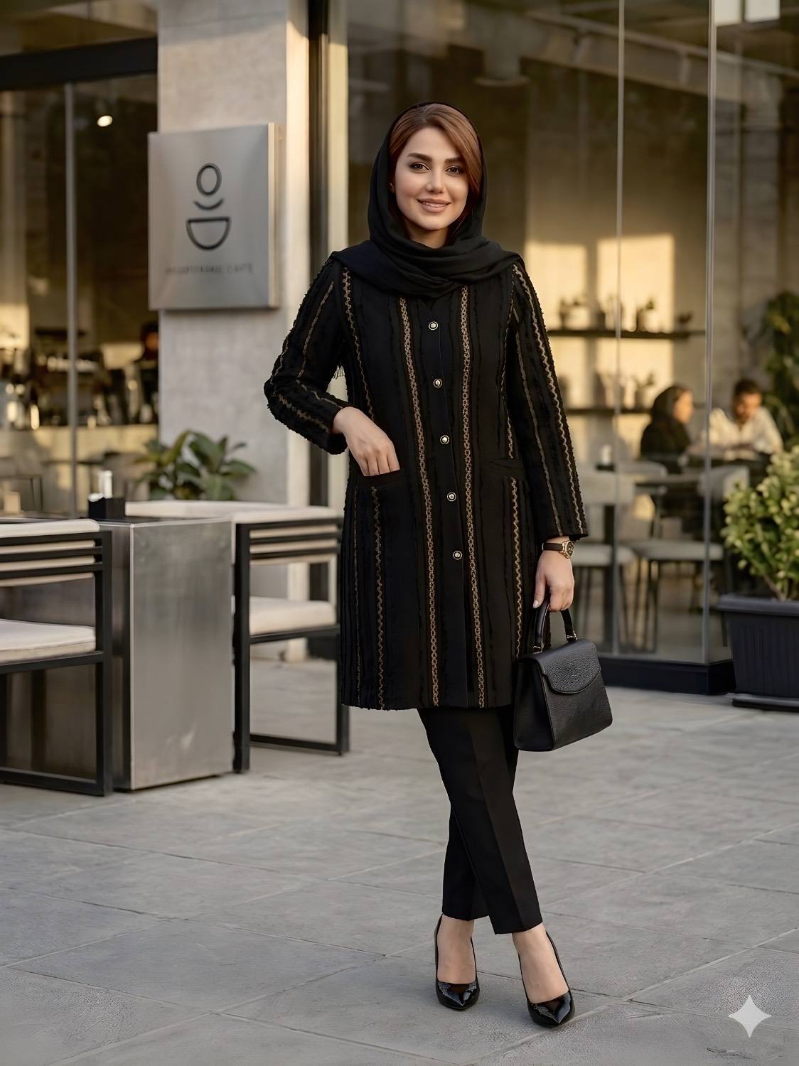 مانتو ژاکارد مجلسی کد 0451