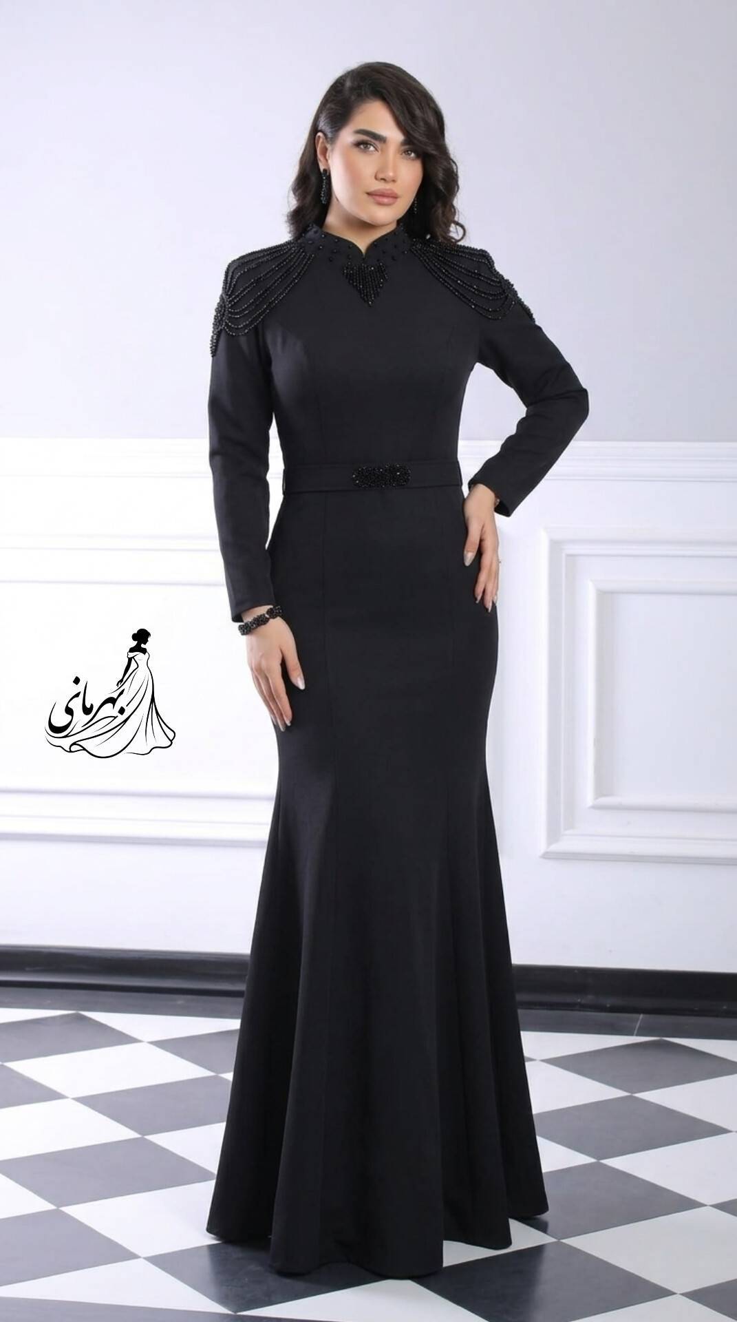 پیراهن ماکسی مجلسی مدل سوگند