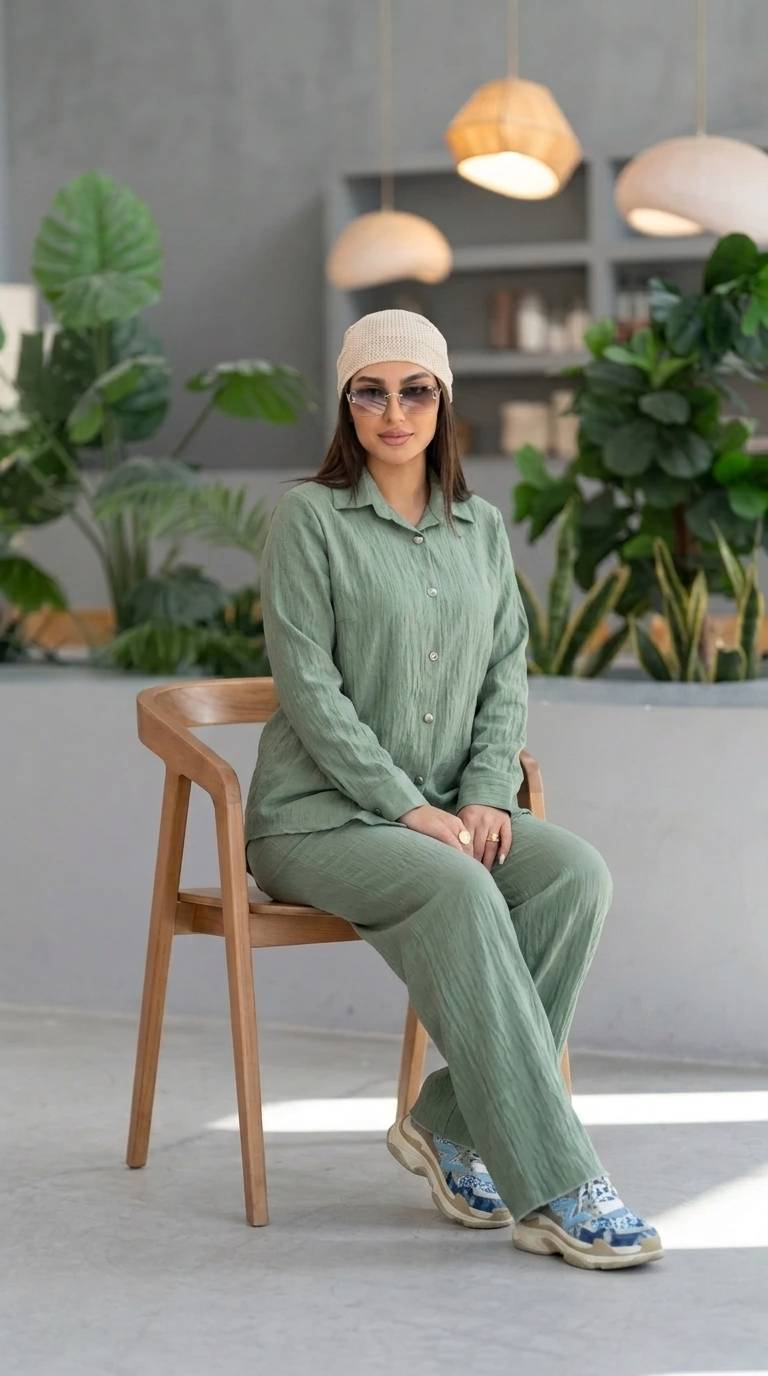 پیراهن و شلوار بامبو