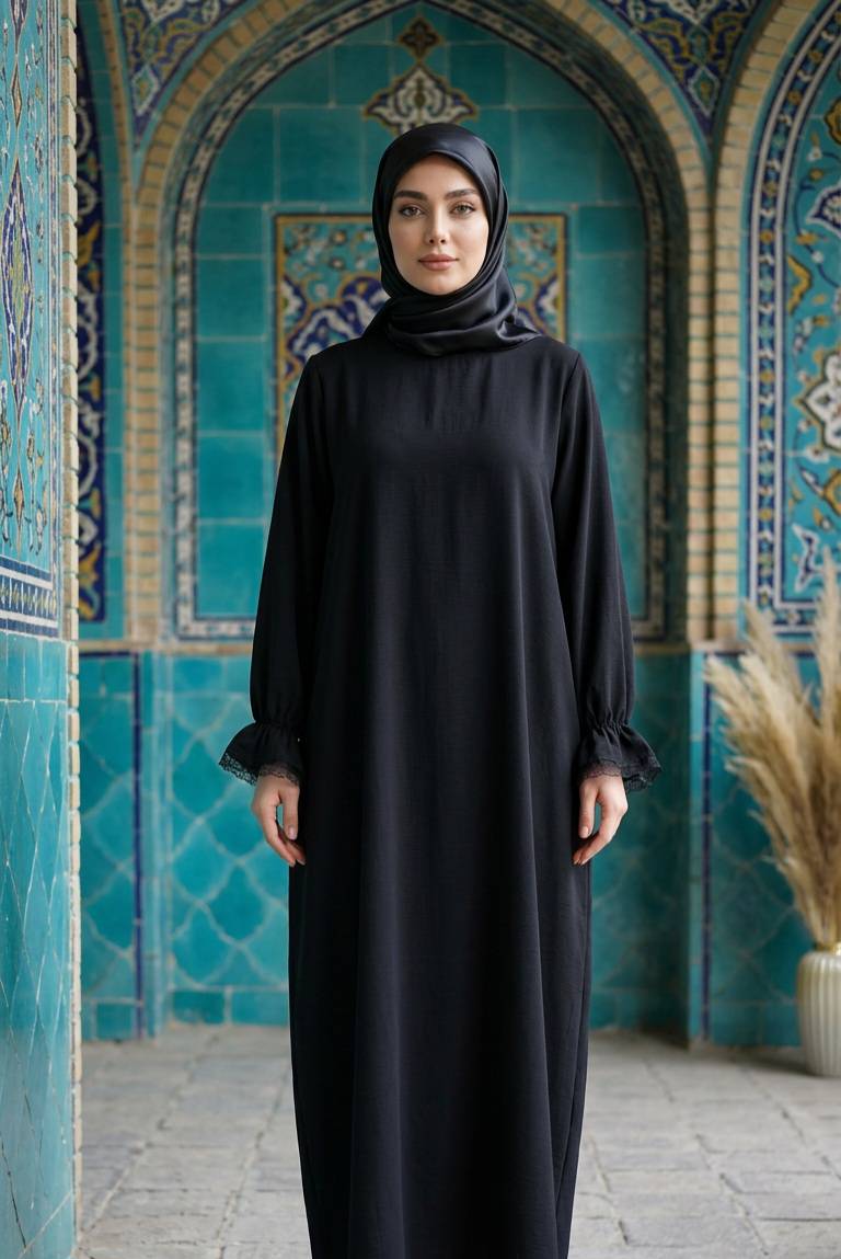 مانتو عبایی قمر
