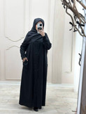 مانتو عبایی جیب دار مدل آفاق