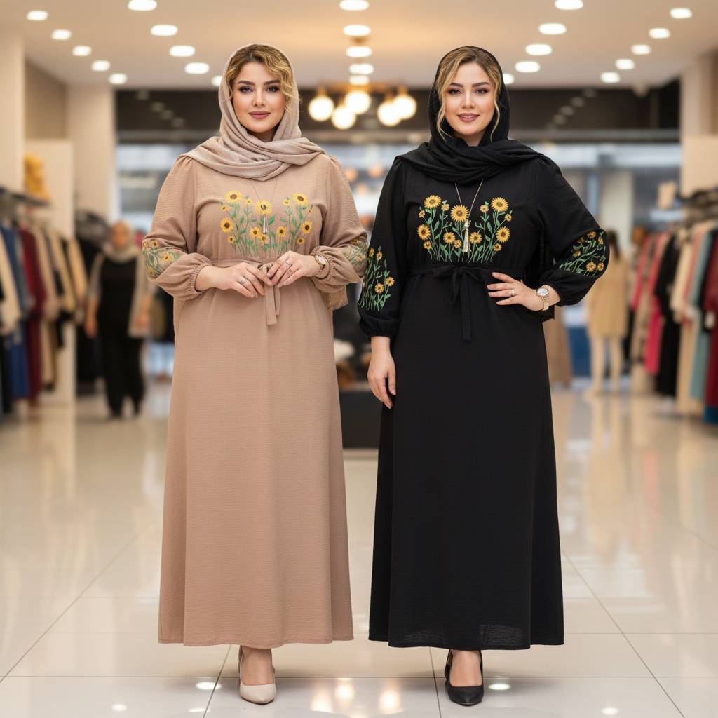 کفتان بابوس گلدوزی شده مدل اروشا