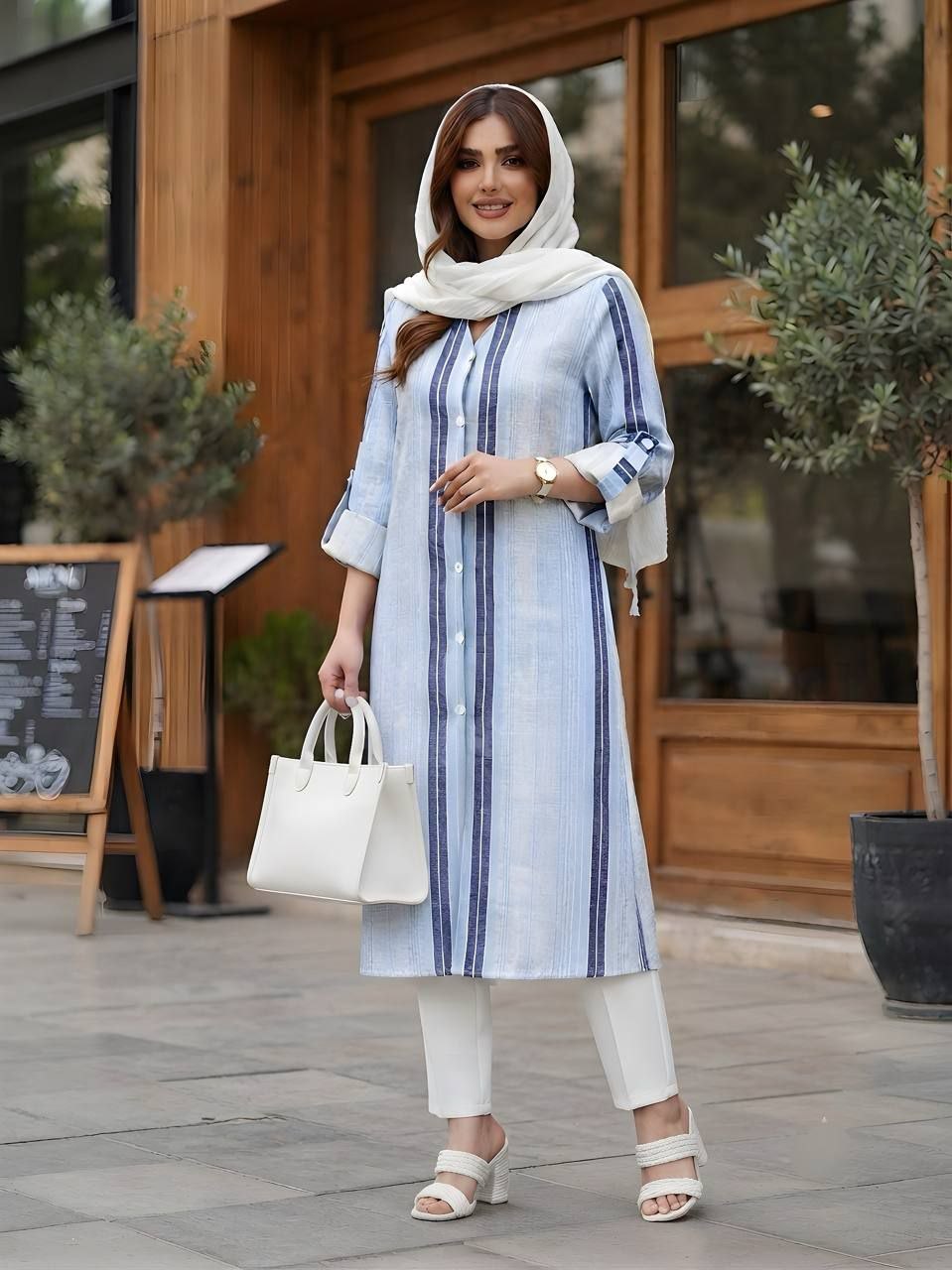 مانتو خنک تابستانه قواره دار تا ۵۲