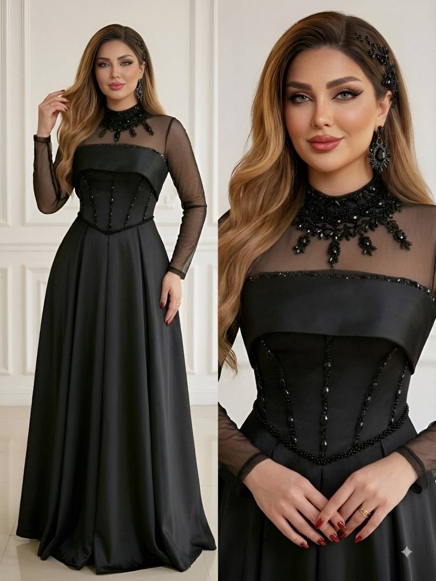 پیراهن ماکسی مجلسی مدل الیزابت