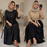 شومیز گره ای و دامن ستوده