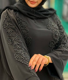 مانتو عبایی جواهر دوزی قلب و دایره