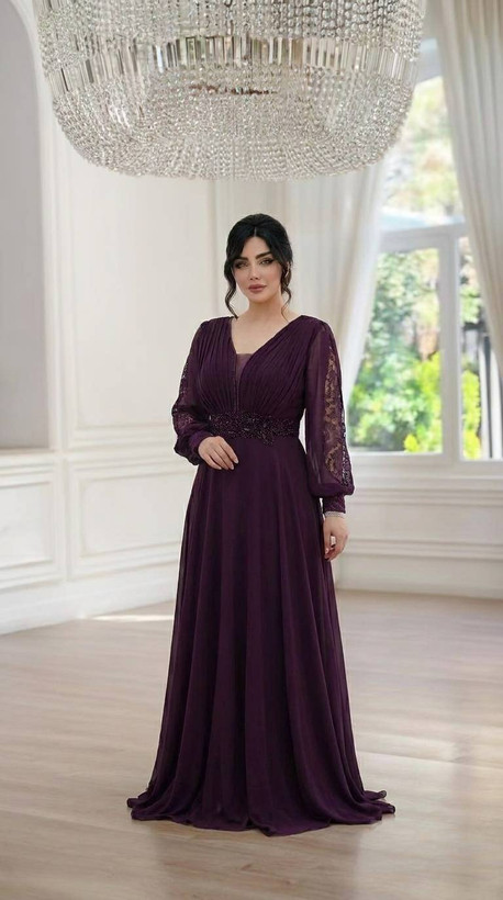 پیراهن ماکسی مجلسی قواره دار تا سایز ۵۲ مدل گلناز
