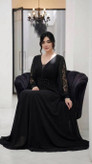 پیراهن ماکسی مجلسی قواره دار تا سایز ۵۲ مدل گلناز