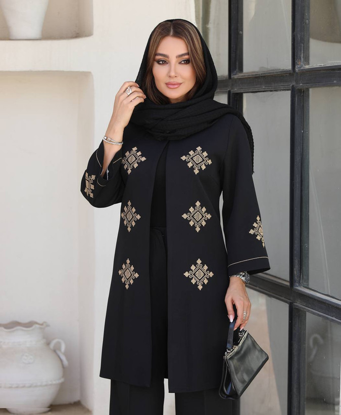 مانتو گلدوزی مدل مهیاس