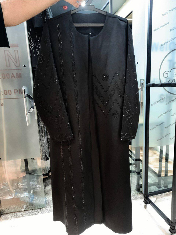مانتو مجلسی نگین دار قواره دار تا ۵۸ مدل آنا