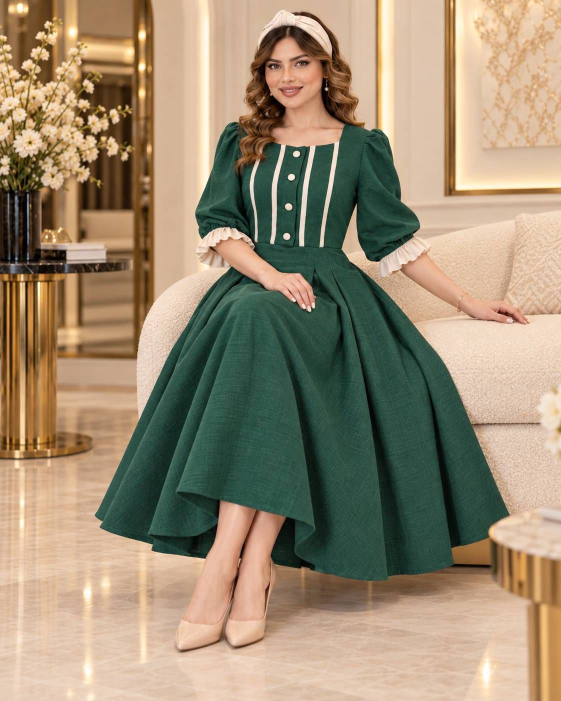 پیراهن شانتون با خرجکار مازراتی مدل ژیلا