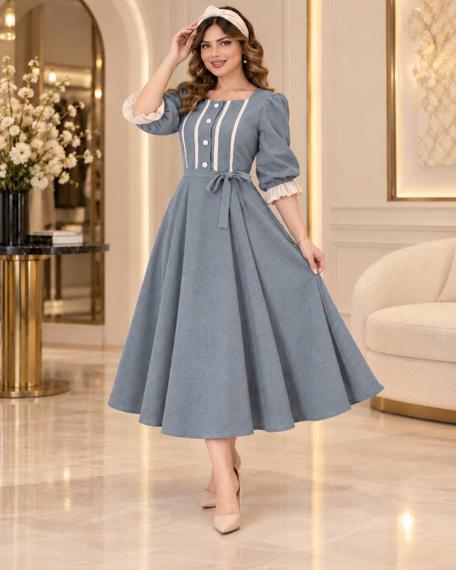 پیراهن شانتون با خرجکار مازراتی مدل ژیلا