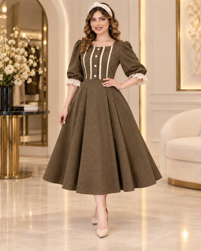 پیراهن شانتون با خرجکار مازراتی مدل ژیلا