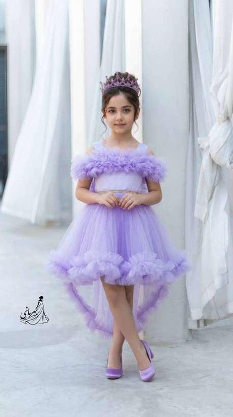 پیراهن ماکسی دخترانه مناسب تا ۱۲ سال مدل پرنسس