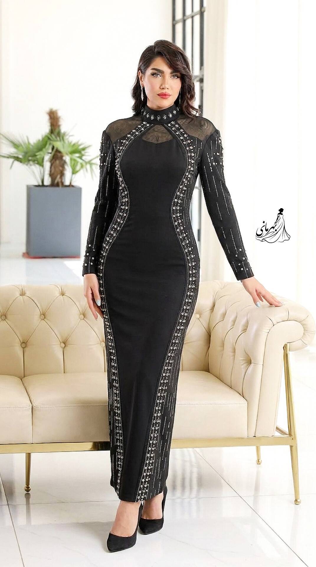 پیراهن ماکسی مجلسی مدل ثنا