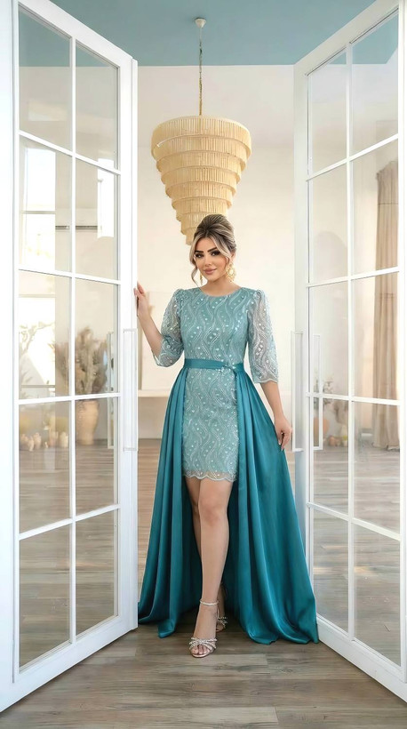 پیراهن ماکسی مجلسی مدل ماه