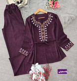 تونیک و شلوار پاییزه مخمل مدل شرمین