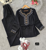 تونیک و شلوار پاییزه مخمل مدل شرمین