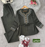 تونیک و شلوار پاییزه مخمل مدل شرمین