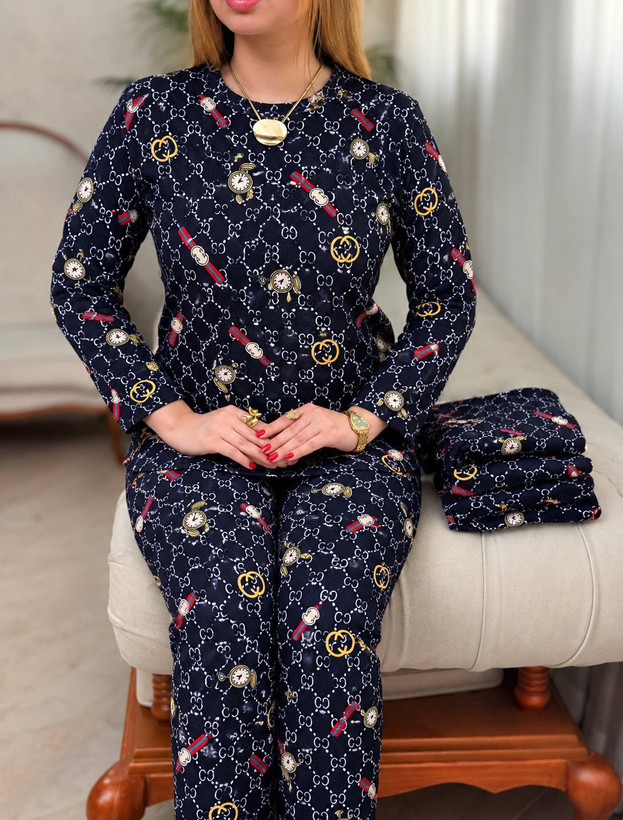 بلوز شلوار مخمل گوچی