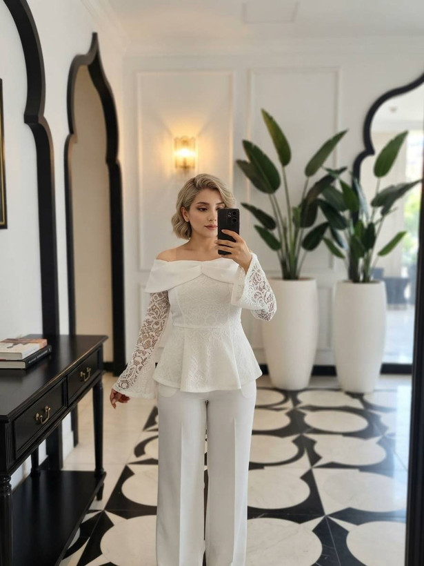 شومیز شلوار مجلسی مدل سوگند